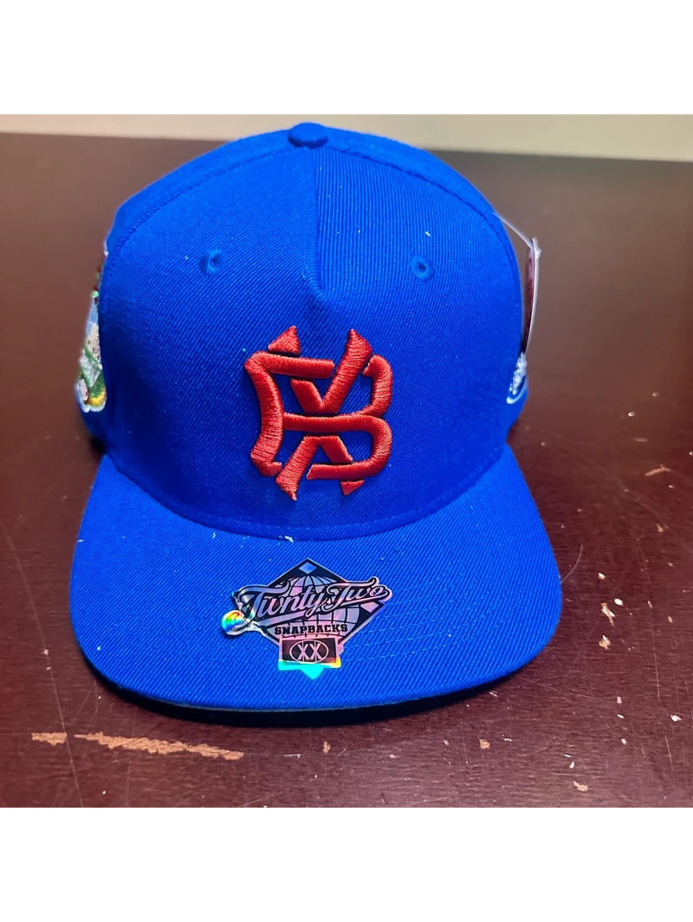 TWNTY Two Blue Red Boogie down Bronx New York pride snapback hat